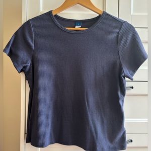 Old Navy Fitted Short Sleeve Rib-Knit T-Shirt